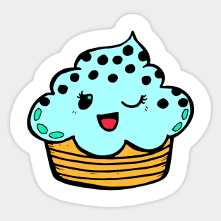 Kawaii Cupcake #2 Sticker